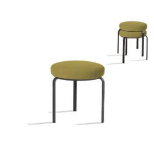 KORSON Harmony Stackable Stool SKSD42113 SET OF TWO barrie