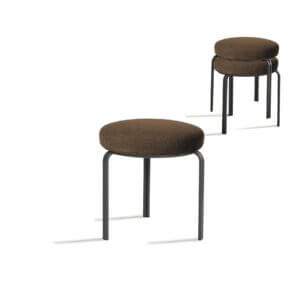 KORSON Harmony Stackable Stool SKSD42125 SET OF TWO burlington