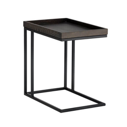SUNPAN Arden C-shaped End Table - Black - Charcoal Grey 104615 cambridge