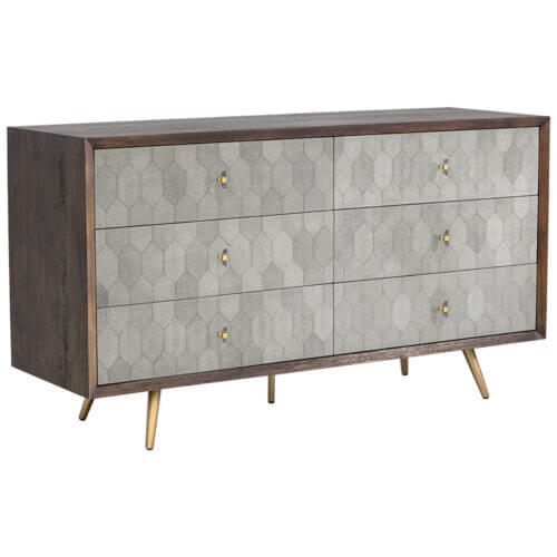 SUNPAN Aniston Dresser Dark Mango - Taupe Shagreen 104990 laval