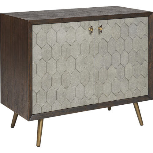 SUNPAN Aniston Sideboard Dark Mango - Taupe Shagreen 105445