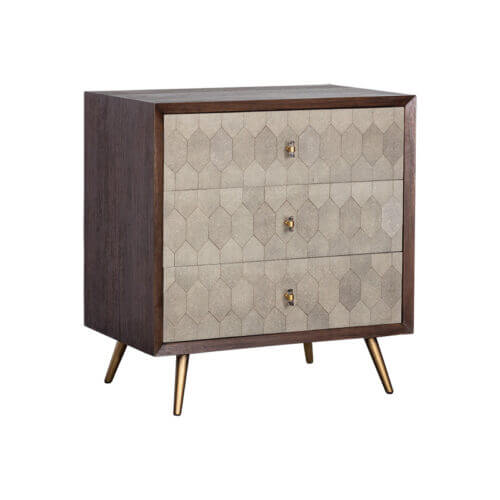 SUNPAN Aniston Chest - Dark Mango - Taupe Shagreen 105446 mississauga