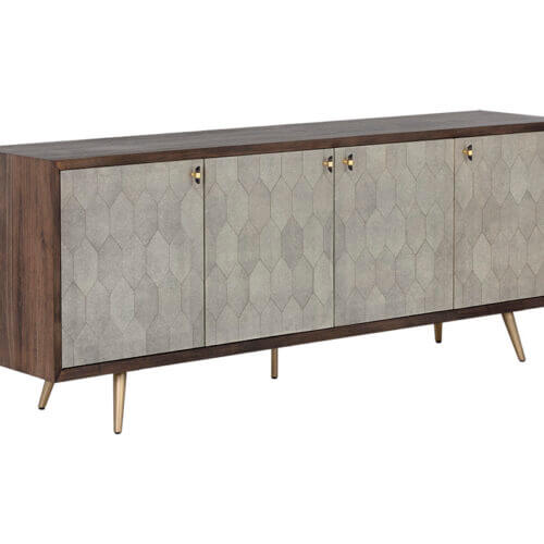 SUNPAN Aniston Sideboard Dark Mango - Taupe Shagreen 106145 toronto
