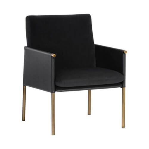 SUNPAN Bellevue Lounge Chair - Abbington Black / Bravo Black 106184 newmarket