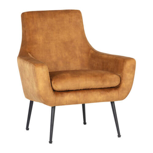 SUNPAN Aletta Lounge Chair - Nono Tapenade Gold 107756 mississauga