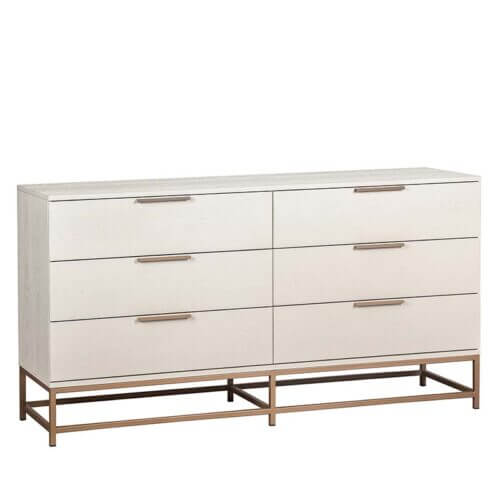 SUNPAN Rebel Dresser Champagne Gold - Cream 108498 toronto