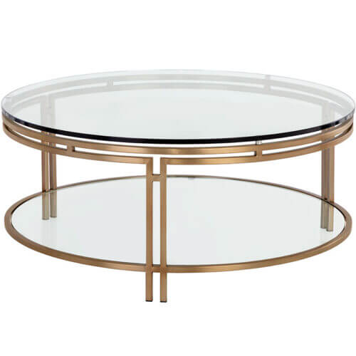 SUNPAN Andros Coffee Table - Antique Brass 108528 winnipeg