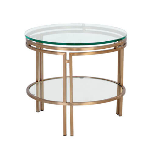 SUNPAN Andros End Table - Antique Brass 108529 calgary