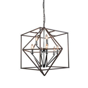 YOUNG LIGHTING 9 LIGHT PENDANT SAND BLACK 1307C9 laval
