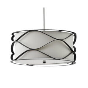YOUNG LIGHTING 3 LIGHT CHANDELIER 1333C3-BK barrie