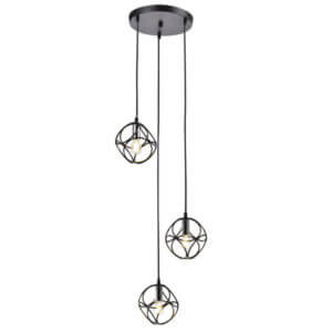 YOUNG LIGHTING 3 LIGHT GEOMETRIC CHANDELIER 1335C3 orilla