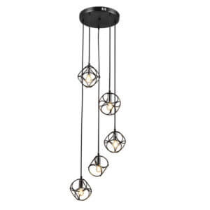 YOUNG LIGHTING 5 LIGHT GEOMETRIC CHANDELIER 1335C5 huntsville