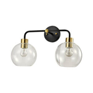 YOUNG LIGHTING 2 LIGHT VANITY 1372WL2-CL newmarket