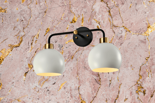YOUNG LIGHTING 2 LIGHT VANITY 1372WL2-WH mississauga