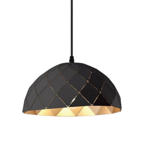 YOUNG LIGHTING single light pendant 3072P-BK caledon