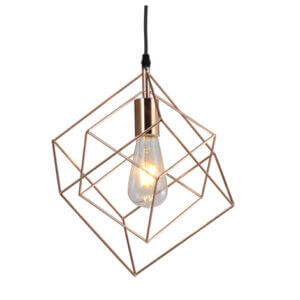 YOUNG LIGHTING SINGLE LIGHT GEOMETRIC PENDANT 3088P-RG waterloo