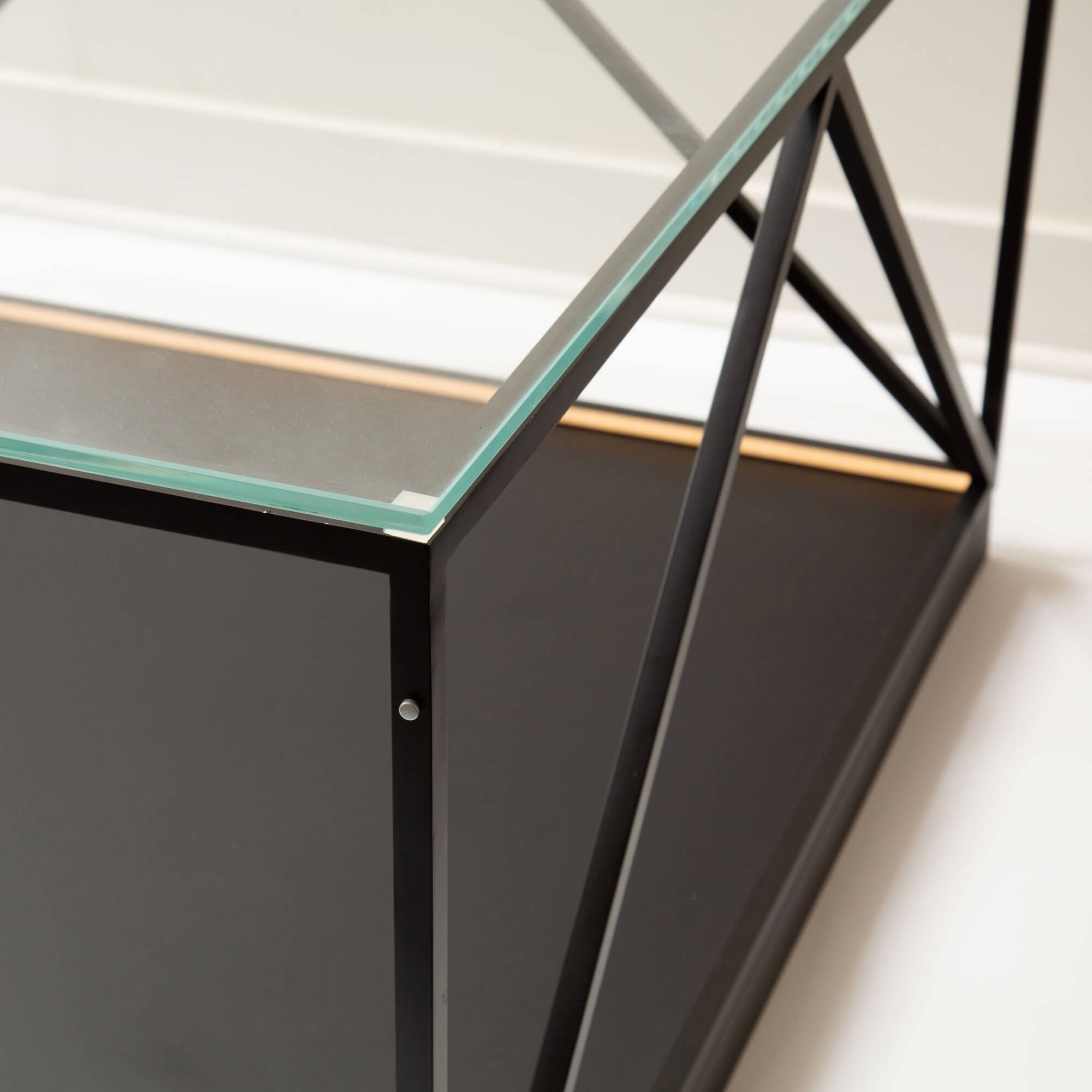 ARTCRAFT TAVOLA SQUARE LED GLASS COFFEE TABLE AD32013 burlington