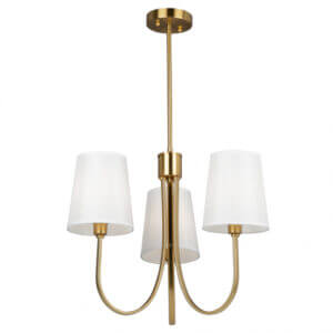 ARTCRAFT RHYTHM COLLECTION 3 LIGHT CHANDELIER SC13333BG niagara