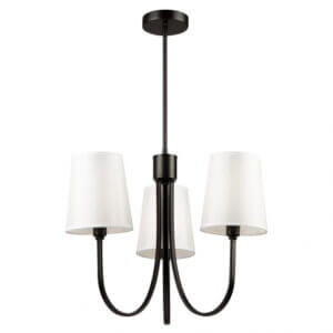 ARTCRAFT RHYTHM 3 LIGHT CHANDELIER BLACK SC13333BK burlington