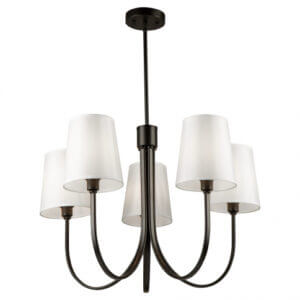 ARTCRAFT RHYTHM 5 LIGHT CHANDELIER BLACK SC13335BK vancouver
