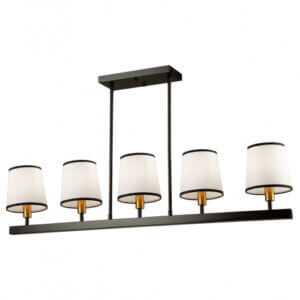 ARTCRAFT COCO 5 LIGHT LINEAR CHANDELIER SC13346BK oshawa