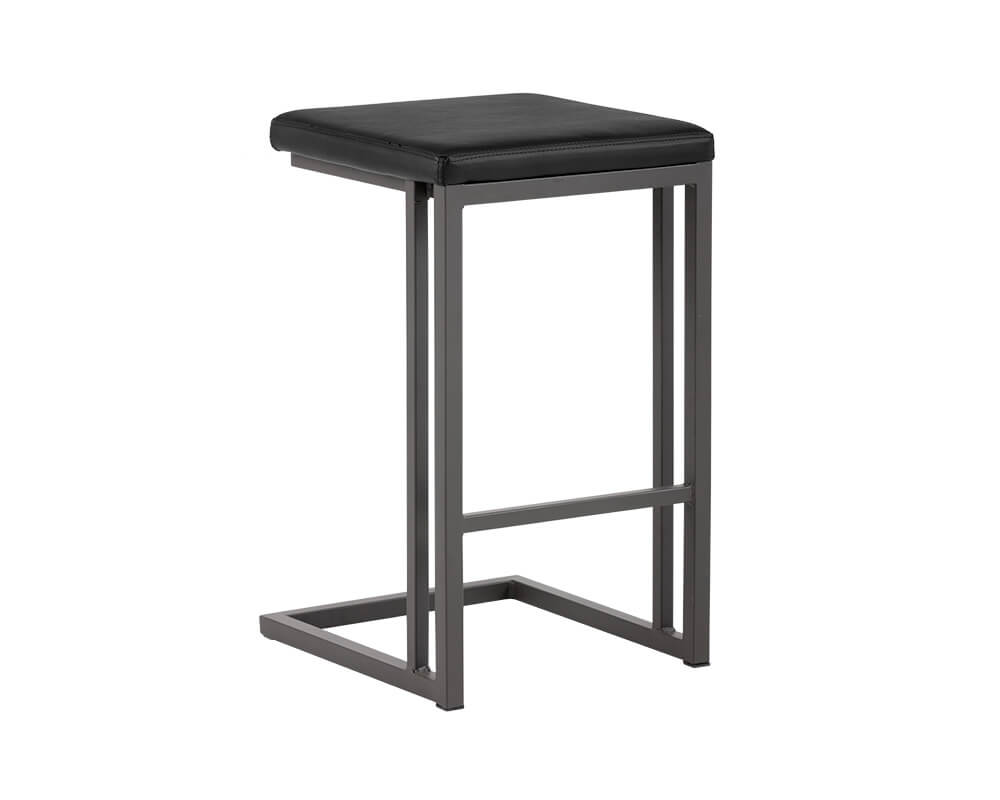 SUNPAN Boone Counter Stool Grey - Onyx SET OF TWO 102498 stouffville