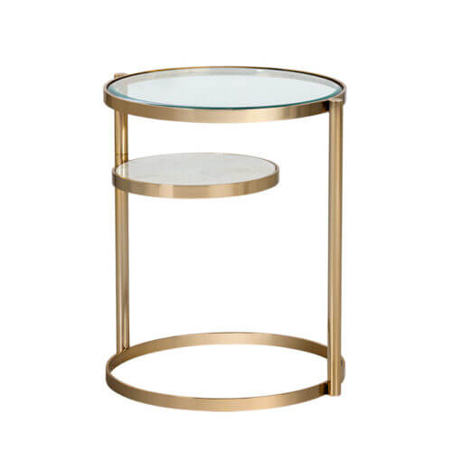 SUNPAN Helica Side Table - Antique Brass 103629 toronto