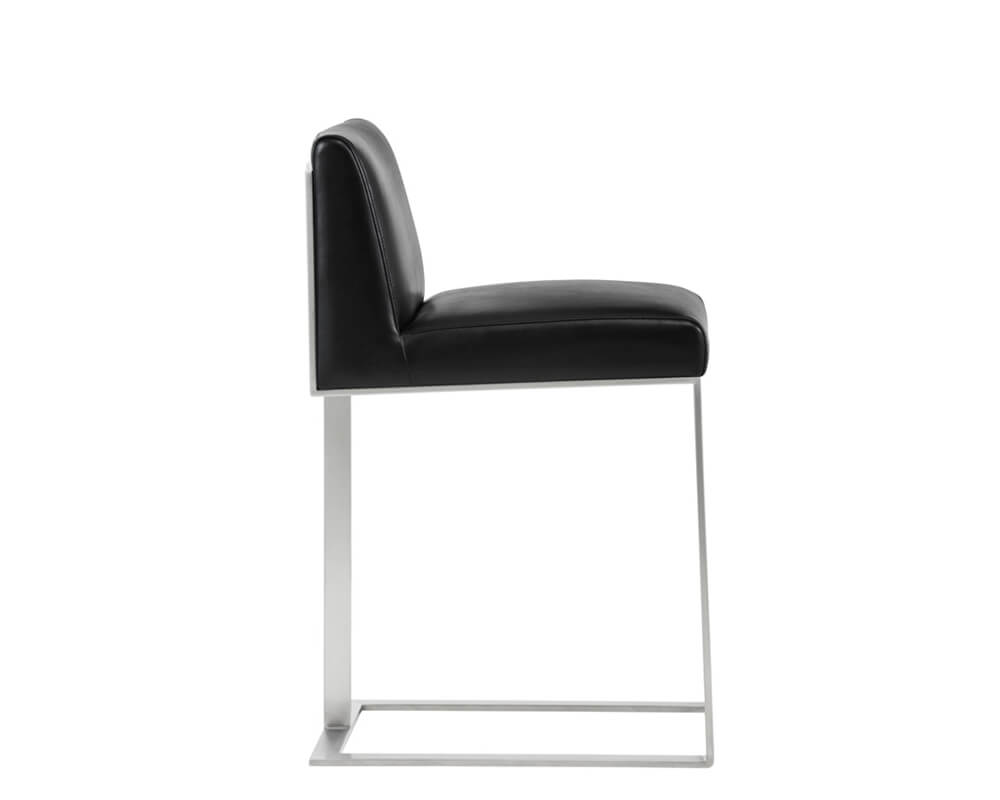 SUNPAN Dean Counter Stool Stainless Steel - Cantina Black 103718 toronto