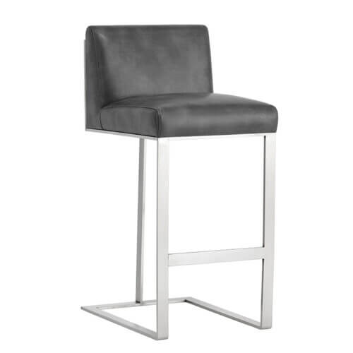 SUNPAN Dean Barstool Stainless Steel - Cantina Magnetite 103721 mississauga