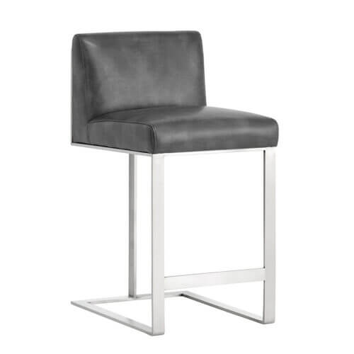 SUNPAN Dean Counter Stool Stainless Steel - Cantina Magnetite 103797 montreal