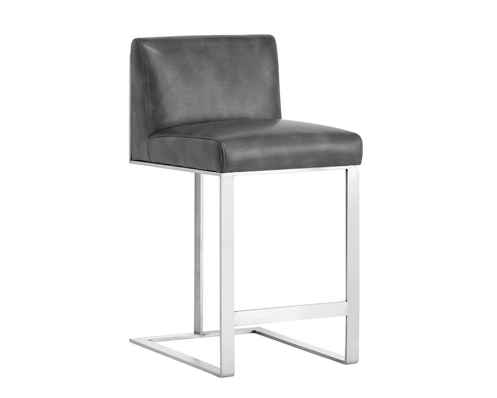 SUNPAN Dean Counter Stool Stainless Steel - Cantina Magnetite 103797 montreal