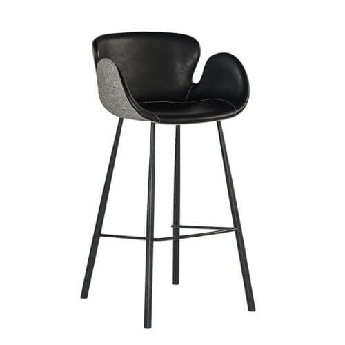SUNPAN Waldo Barstool Nightfall Black / November Grey 104372 toronto