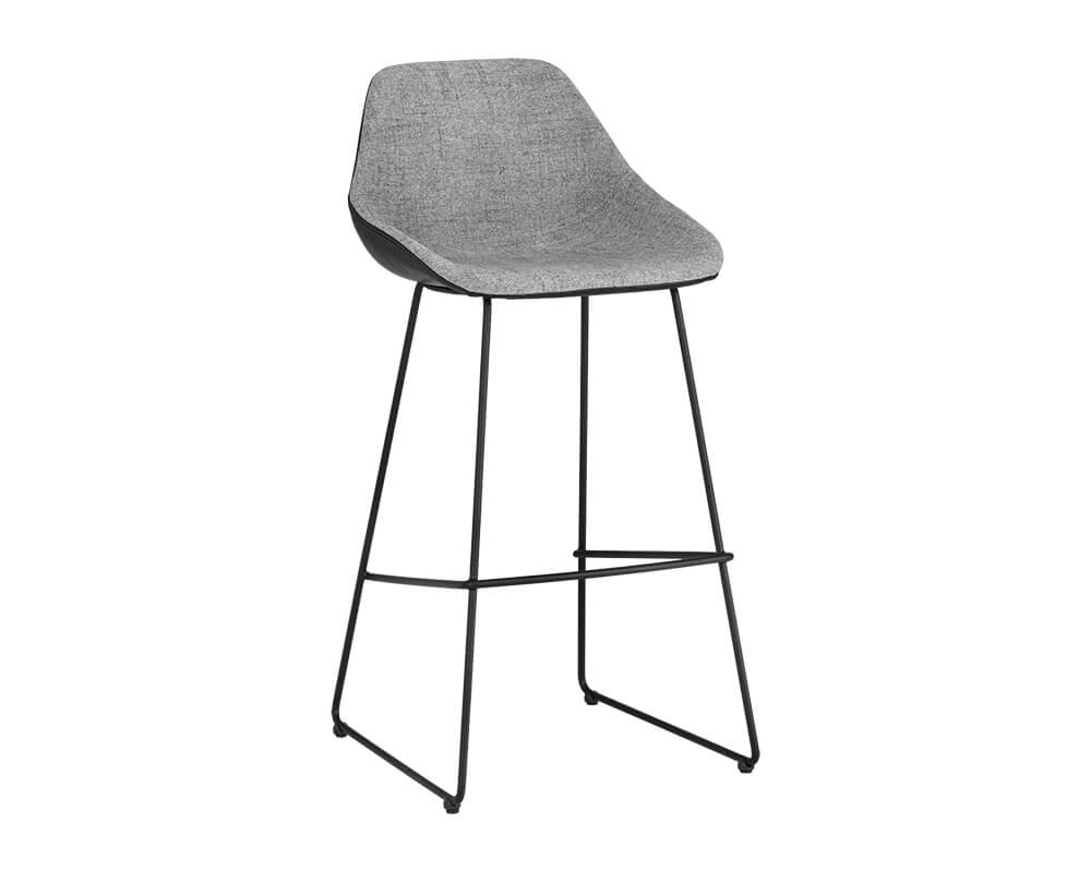 SUNAPN Mccoy Barstool November Grey / Nightfall Black 104387 aurora