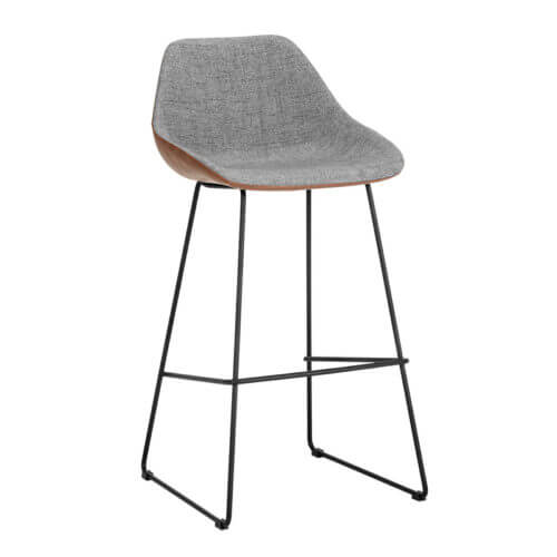SUNPAN Mccoy Barstool November Grey / Cinnamon Brown 104388 markham