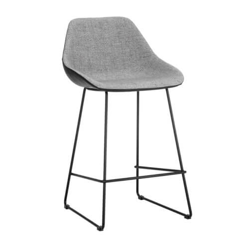 SUNPAN Mccoy Counter Stool November Grey / Nightfall Black 104389 aurora