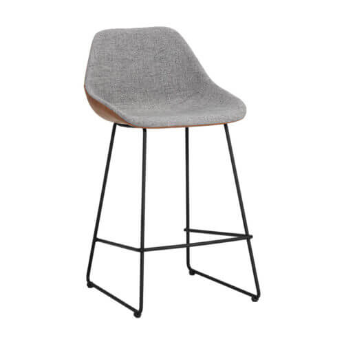 SUNPAN Mccoy Counter Stool November Grey / Cinnamon Brown 104390 caledon
