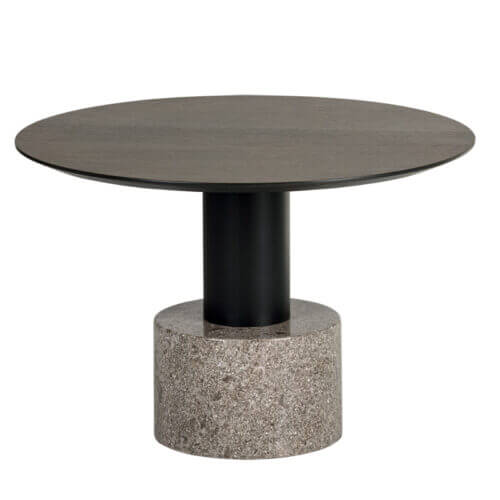 SUNPAN Monaco Coffee Table - Black - Grey Marble / Raw Umber 104628 brampton