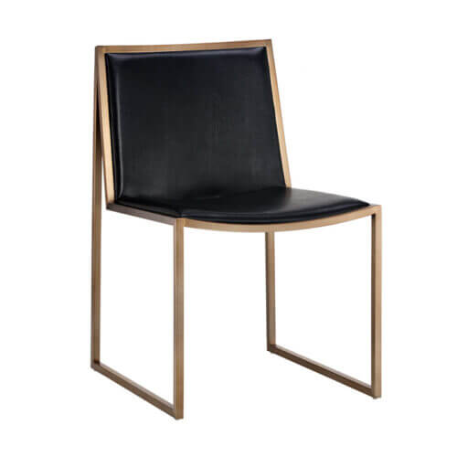 SUNPAN Blair Dining Chair Cantina Black SET OF TWO 104711 toronto