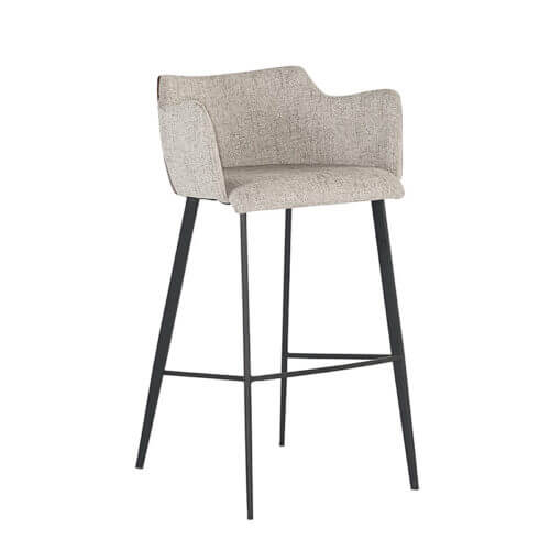 SUNPAN Griffin Barstool - November Grey / Bravo Cognac 104739 king city