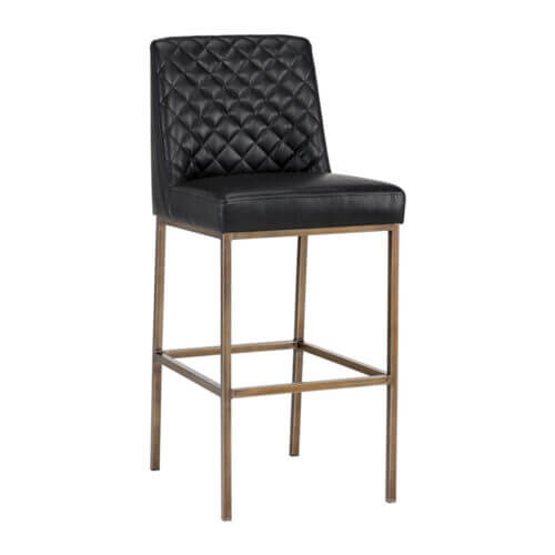 SUNPAN Leighland Barstool - Coal Black 104902 laval