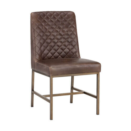 SUNPAN Leighland Dining Chair - Havana Dark Brown SET OF TWO 104911 frederiction
