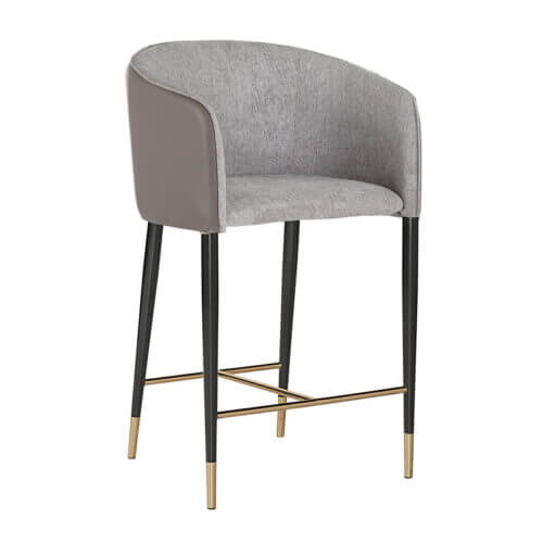 SUNPAN Asher Counter Stool Flint Grey / Napa Taupe 104919 montreal