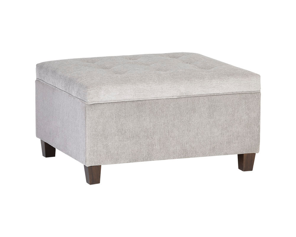 SUNPAN Tucker Storage Ottoman - Polo Club Stone 104939 halifax