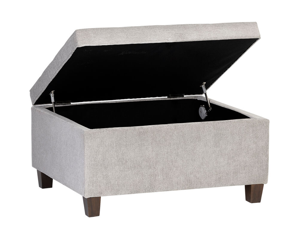 SUNPAN Tucker Storage Ottoman - Polo Club Stone 104939 halifax