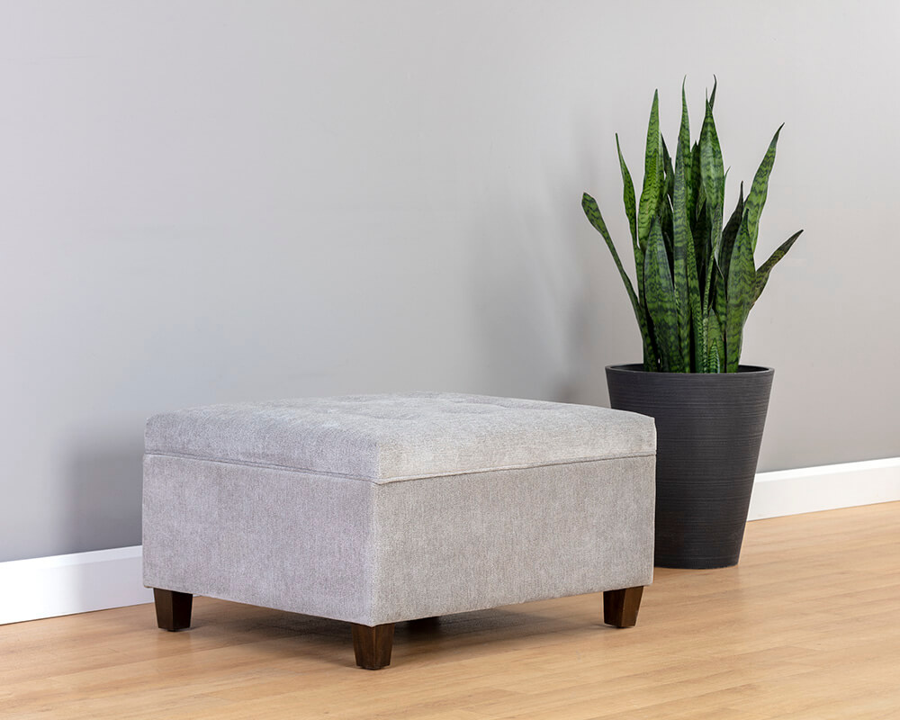 SUNPAN Tucker Storage Ottoman - Polo Club Stone 104939 halifax