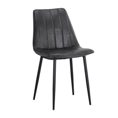 SUNPAN Drew Dining Chair - Black - Bravo Portabella SET OF TWO 104962 caledon