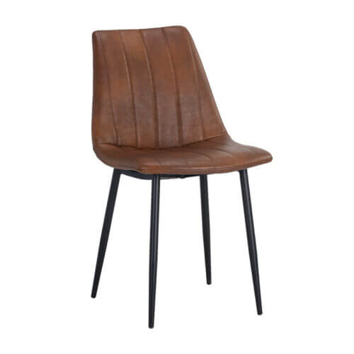 SUNPAN Drew Dining Chair - Black - Bravo Cognac 104963 calgary