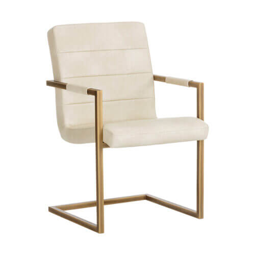SUNPAN Jafar Dining Armchair - Bravo Cream SET OF TWO 104980 cambridge