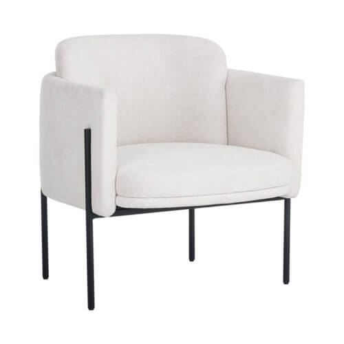 SUNPAN Richie Lounge Chair - Black - Eclipse White 104985 halifax