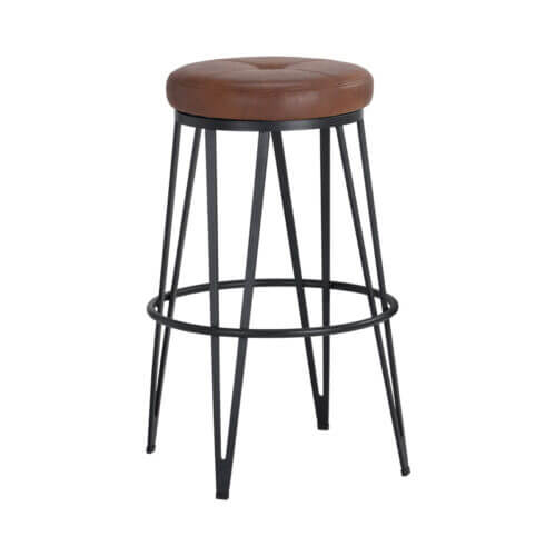 SUNPAN Matthews Swivel Barstool Bravo Cognac SET OF TWO 105000 caledon
